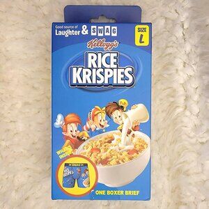 Swag Rice Krispies Boxer Briefs Mens Large 36-38 Blue Outdoor Underwear NWT